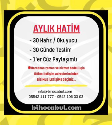 Aylık Hatim Tercihlerimiz